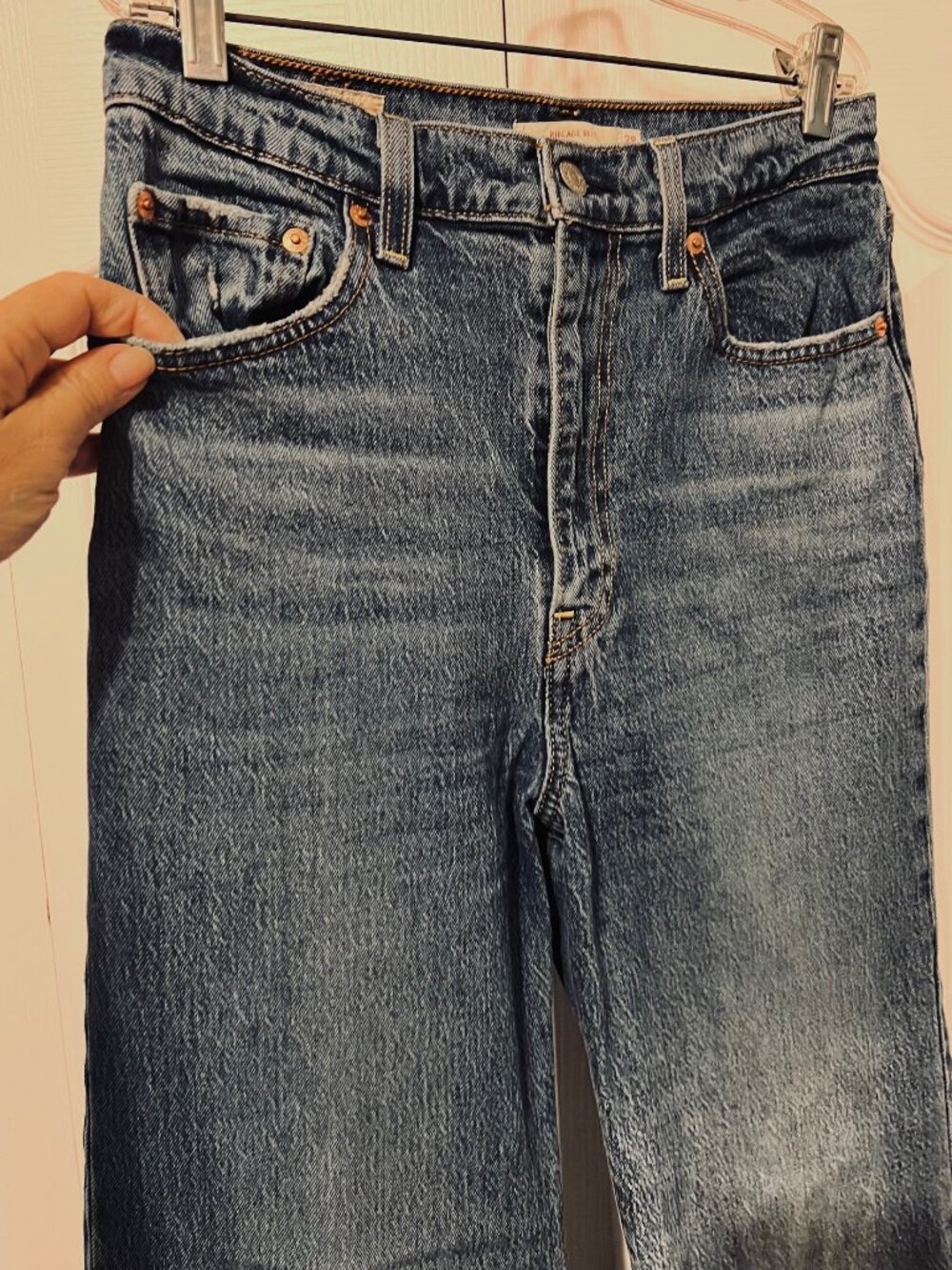 Levi's Premium San Francisco, Cal. Ribcage Bell Women's Distressed Jeans-Size 28 - Picture 5 of 13